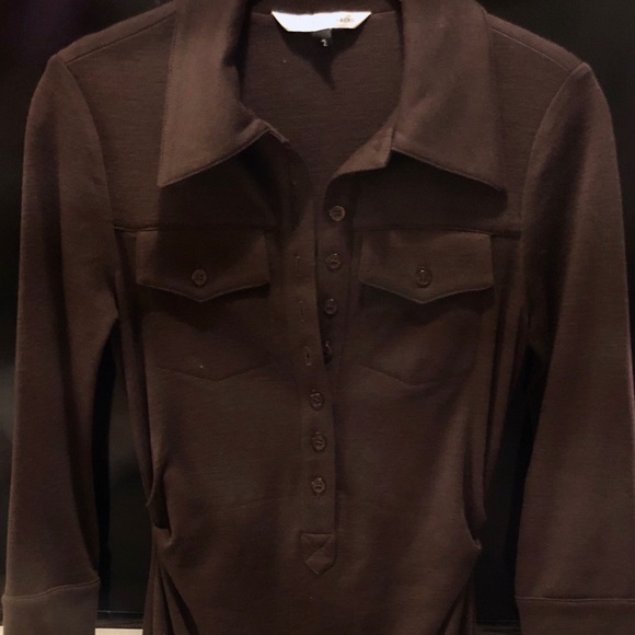 Diane Von Furstenberg Button Up Collar Dress | 2 - Picture 3 of 8